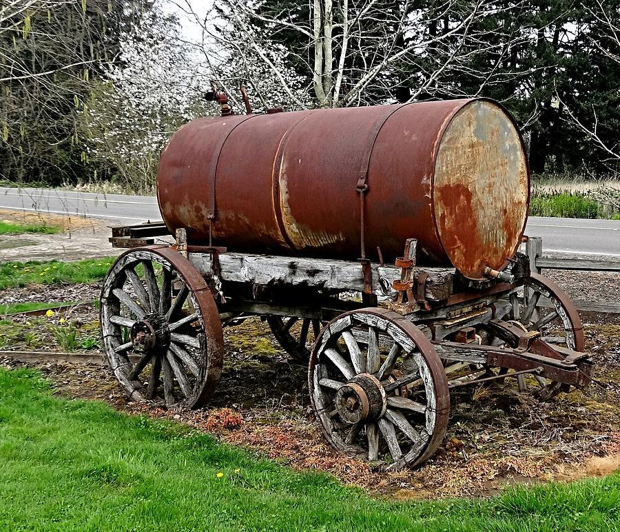 Old Water Wagon Photograph by Nick Kloepping