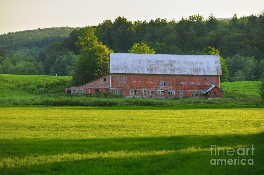 Old Weathered Barn In Stowe Vt Usa Photograph