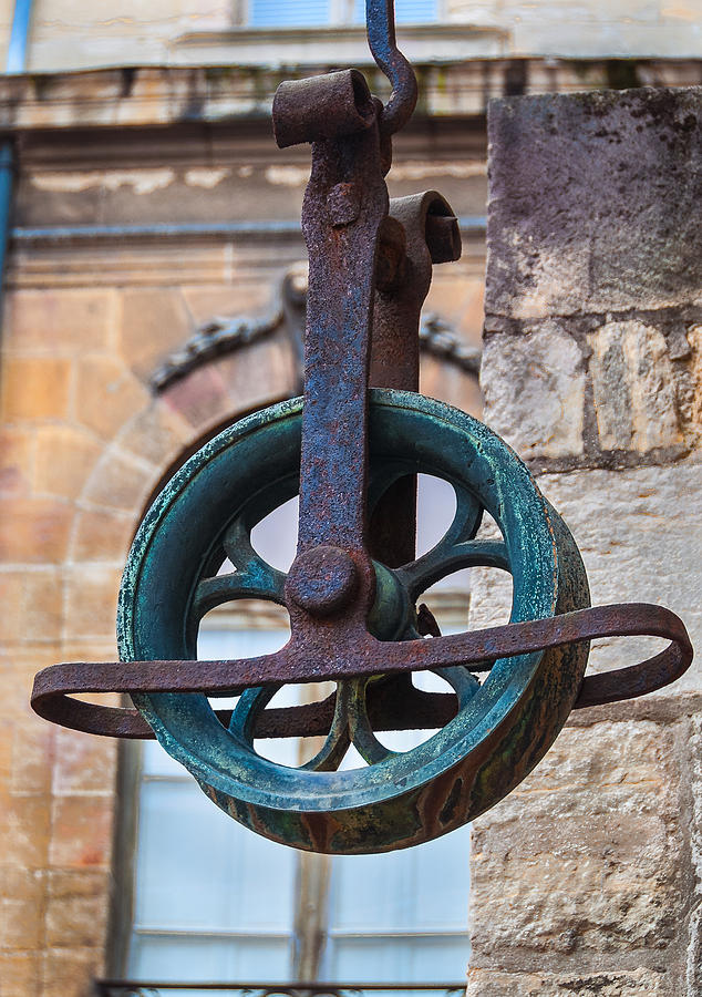 Old Well Pulley 2 Photograph by Oswald George Addison