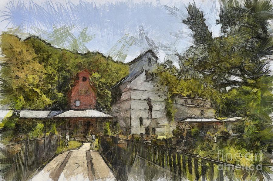 Old Weston Grain Elevator Drawing by Liane Wright Fine Art America