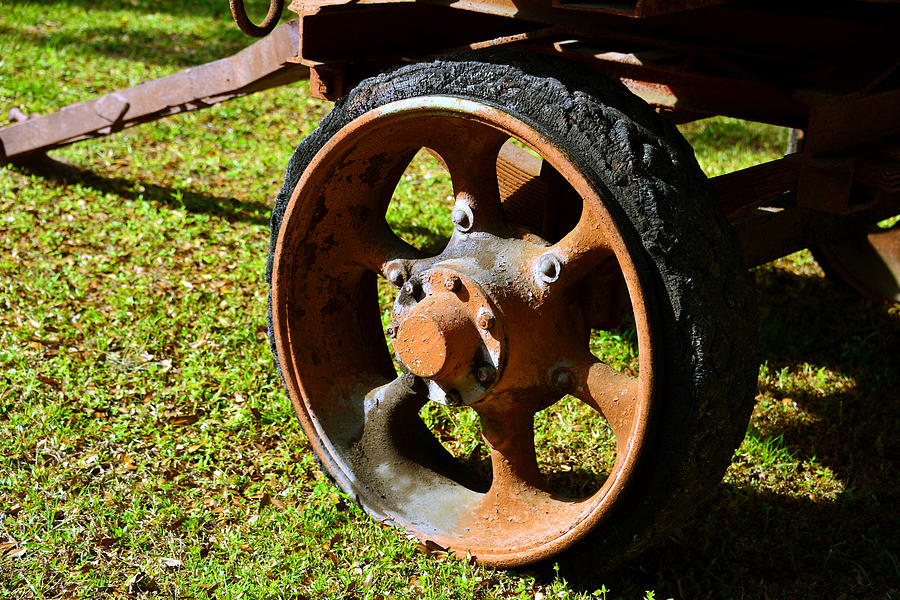 Old wheels of the circus Photograph by David Lee Thompson