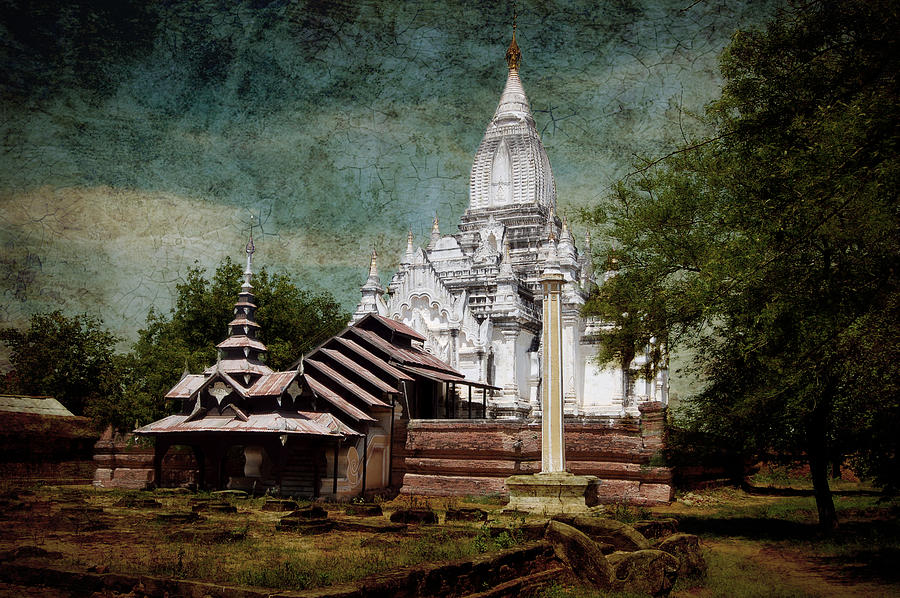 Old Whitewashed Lemyethna temple Photograph by RicardMN Photography