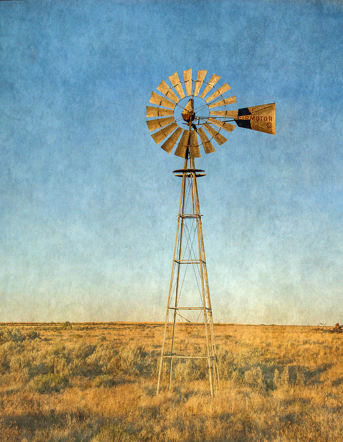 Old Windmill Photograph by Angie Vogel