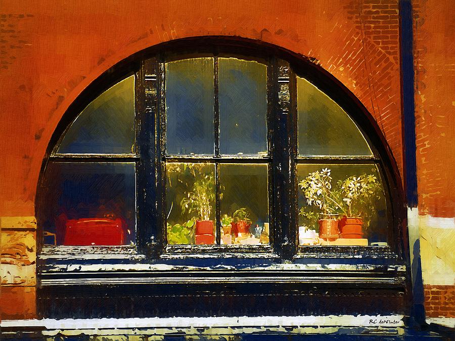 Old Window in Old Market Painting by RC DeWinter