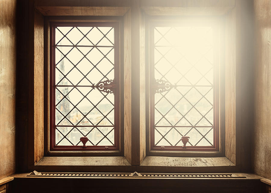 Old windows with lens flare Photograph by Dutourdumonde Photography