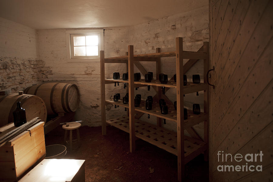 Bread Bowl Photograph - Old Wine Cellar Monticello Virginia by Artist and Photographer Laura Wrede