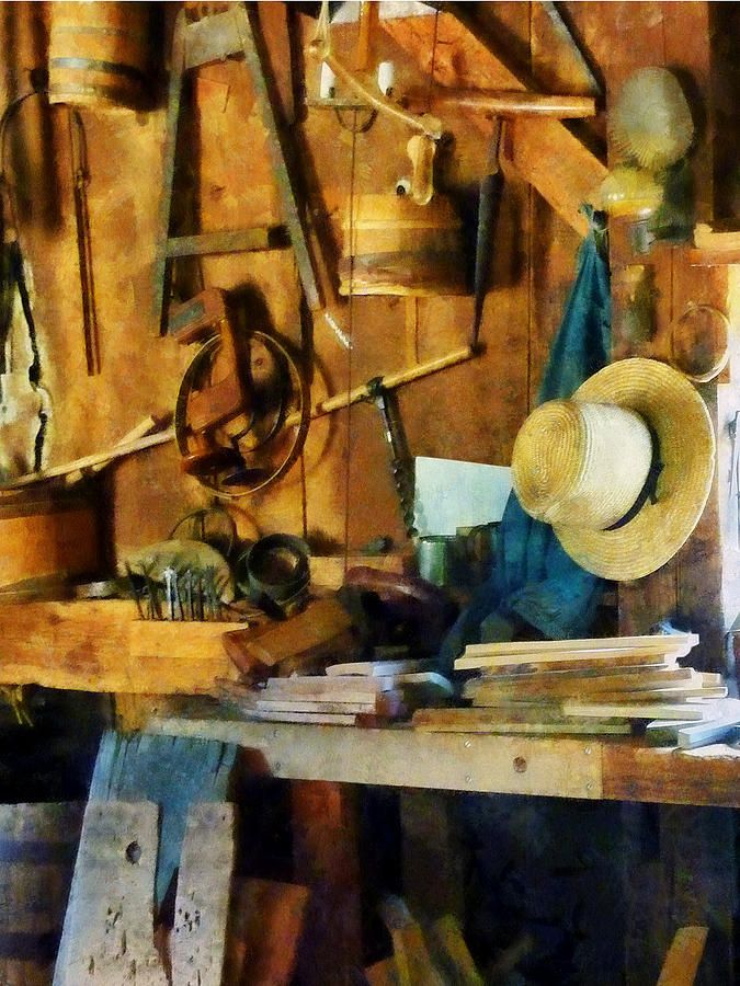 Old Wood Shop Photograph by Susan Savad