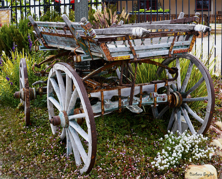 Old Wood Wagon Photograph by Barbara Snyder - Fine Art America