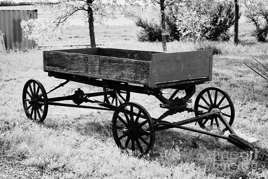 old wooden wagon