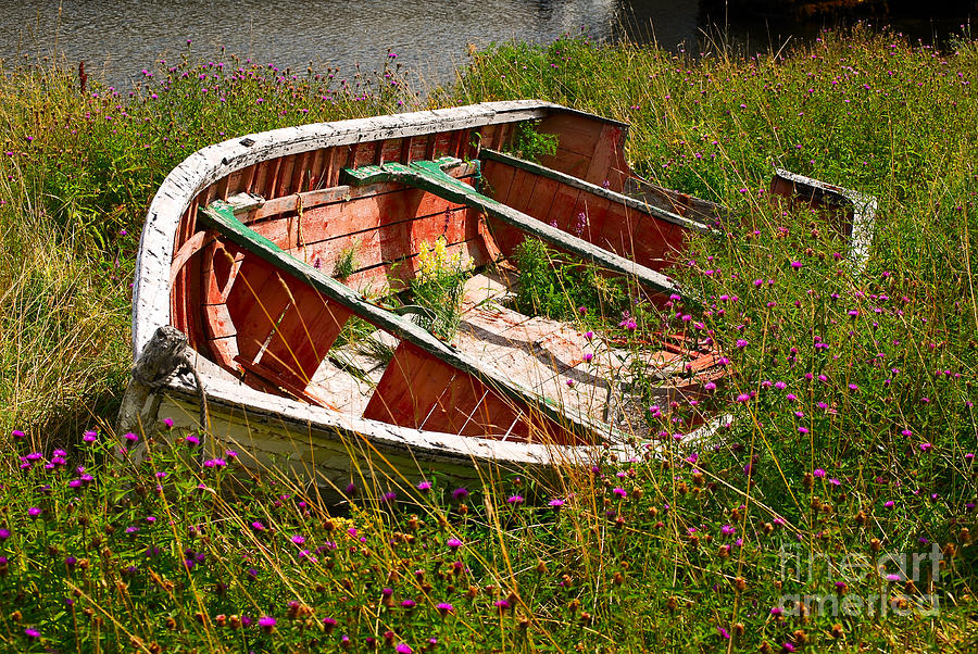 Old wooden boat Photograph by Les Palenik