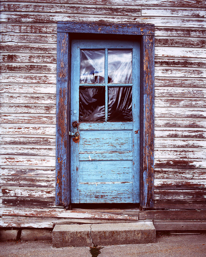 Old Wooden Door in Blue Photograph by Lost Kat Photography - Fine Art ...