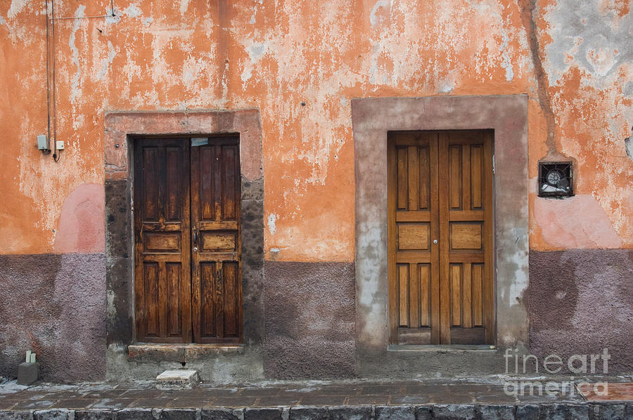 Old wooden doors Photograph by Oscar Gutierrez