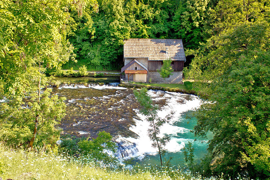 Old wooden mill on Slunjcica river Photograph by Brch Photography