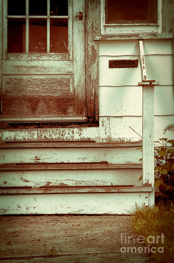 Old Wooden Porch Photograph by Jill Battaglia