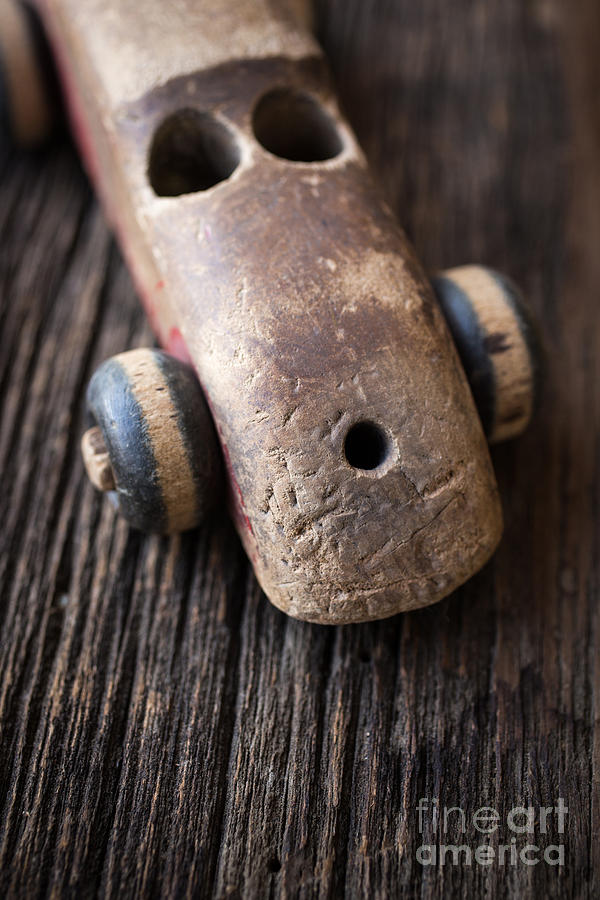 Old wooden toy car Photograph by Edward Fielding