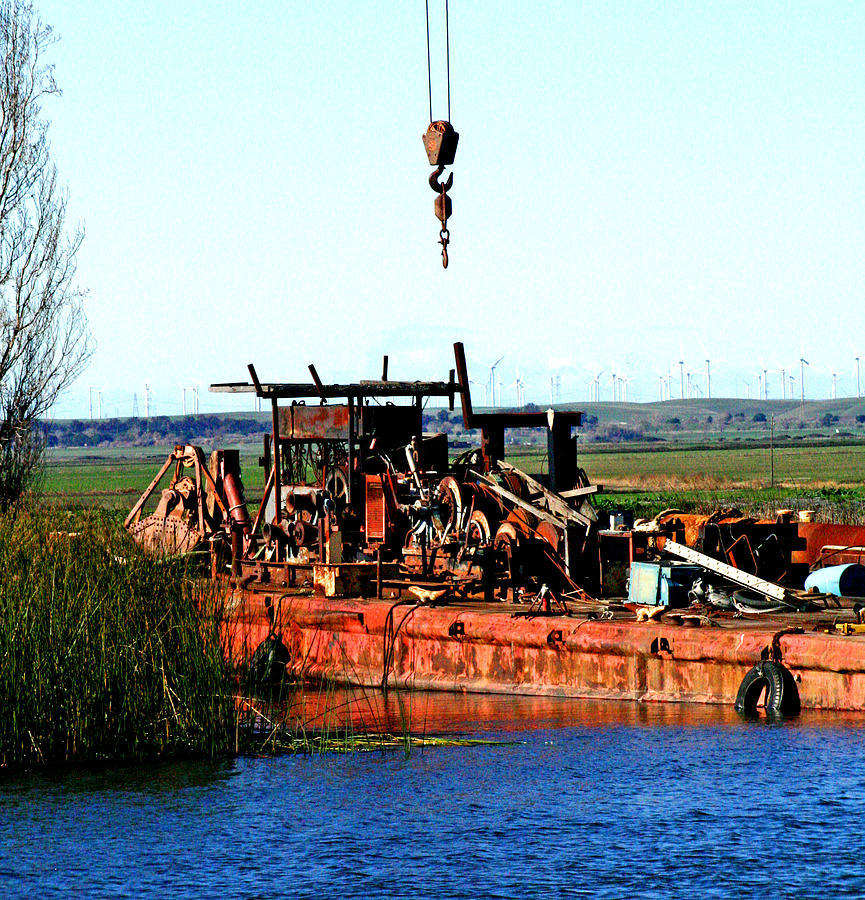 Nature Photograph - Old working Barge by Joseph Coulombe