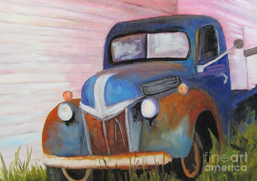 Old Wreck of a Truck Painting by Barbara Haviland