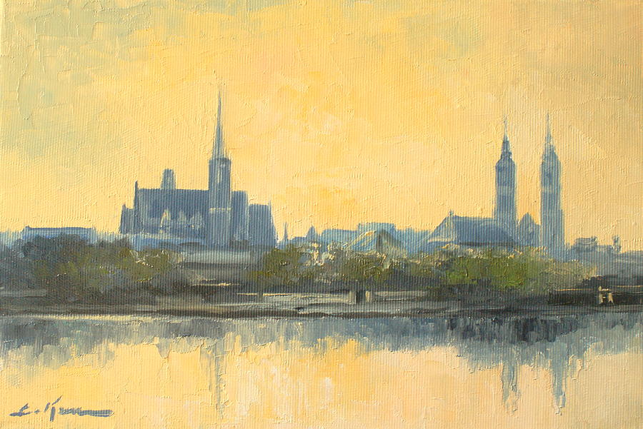 Old Wroclaw Painting by Luke Karcz