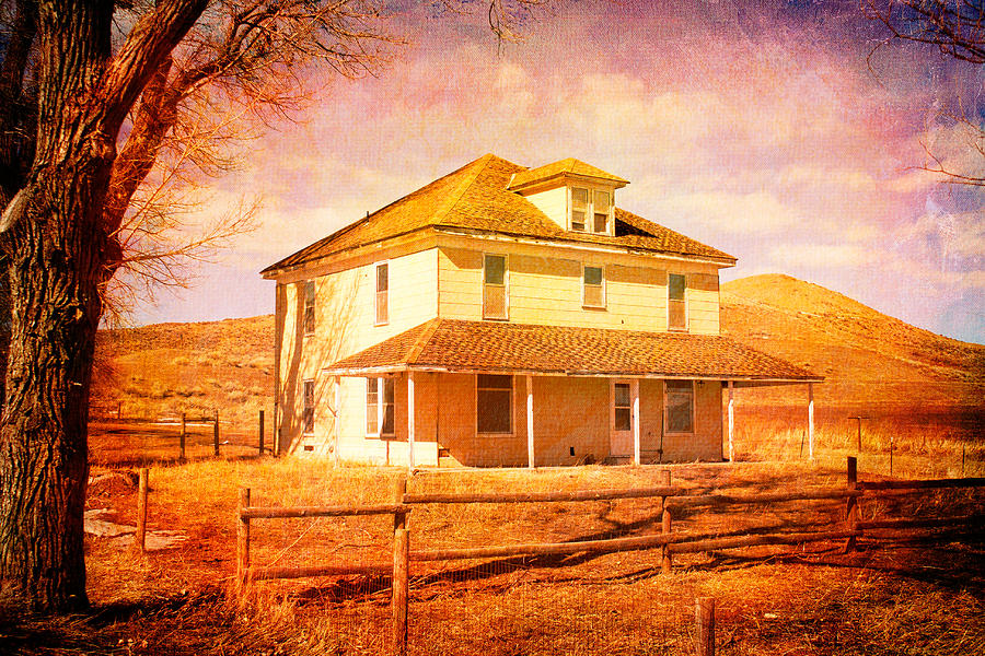 Old Yellow House Photograph by Rick Wicker
