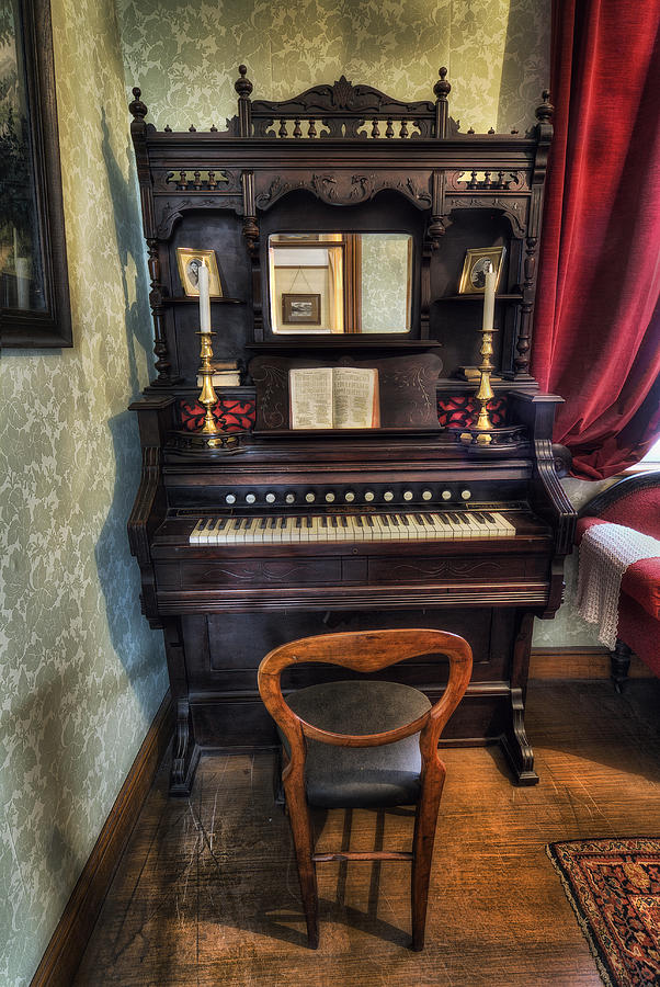 Music Photograph - Olde Piano by Ian Mitchell