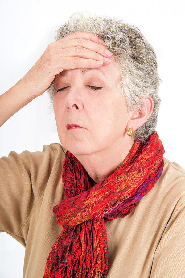 Older Woman With Headache Photograph by Lea Paterson/science Photo Library