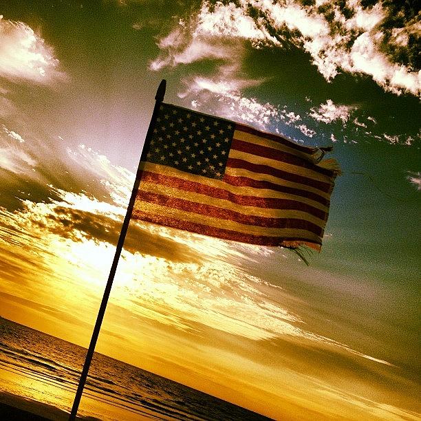 Flag Photograph - #oldglory #flag #america by Tony Sinisgalli