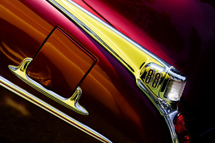 Olds 88 Taillight  Photograph by Rebecca Cozart