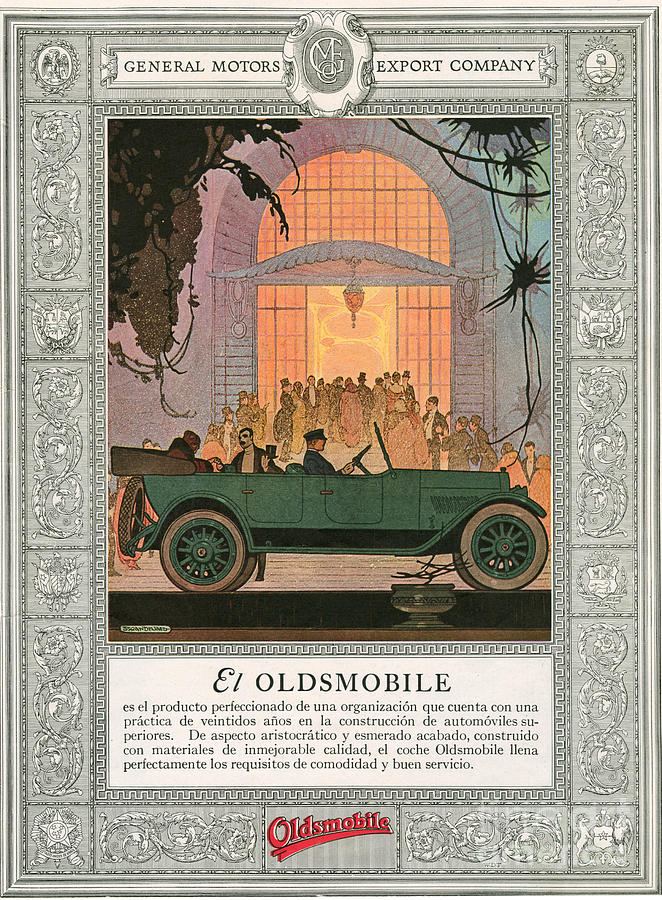 Adverts Drawing - Oldsmobile 1920 1920s Usa Cc Cars by The Advertising Archives