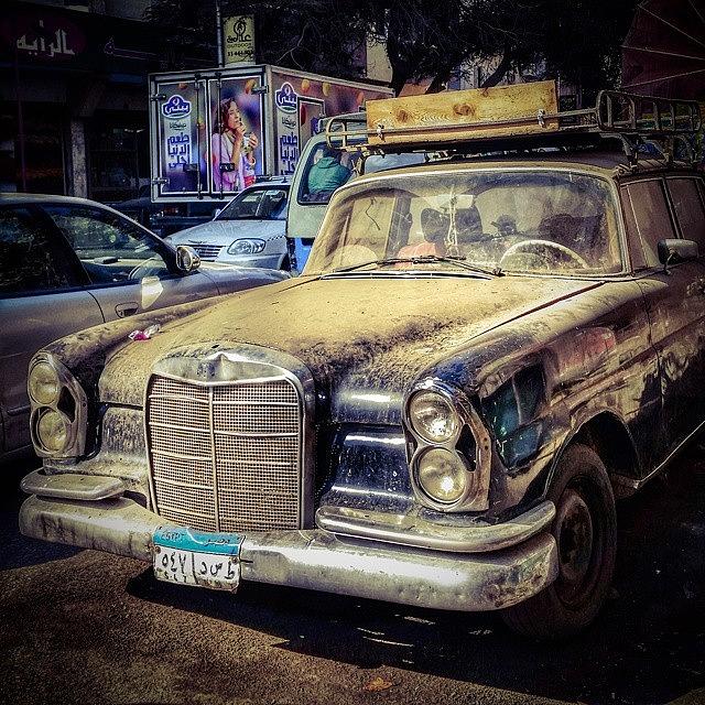 Egypt Photograph - Mercedes Oldtimer in Cairo by Mattias Pruym