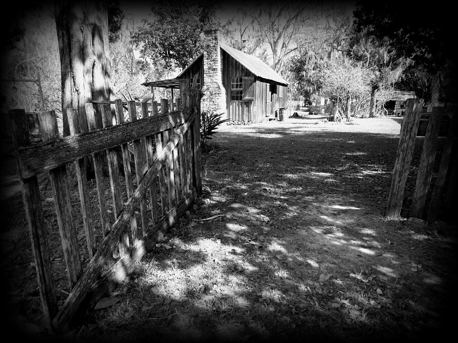 Ole Fence and Cook House 1 Photograph by Sheri McLeroy