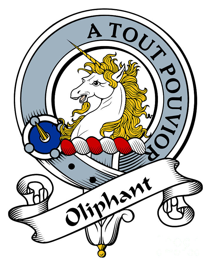 Clan Digital Art - Oliphant Clan Badge by Heraldry