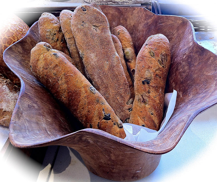 Olive Bread Photograph by Venetia Featherstone-Witty