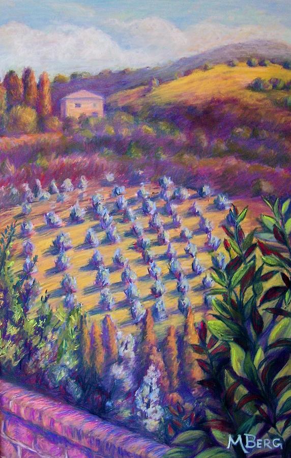 Olive Groves in Tuscany Painting by Marian Berg