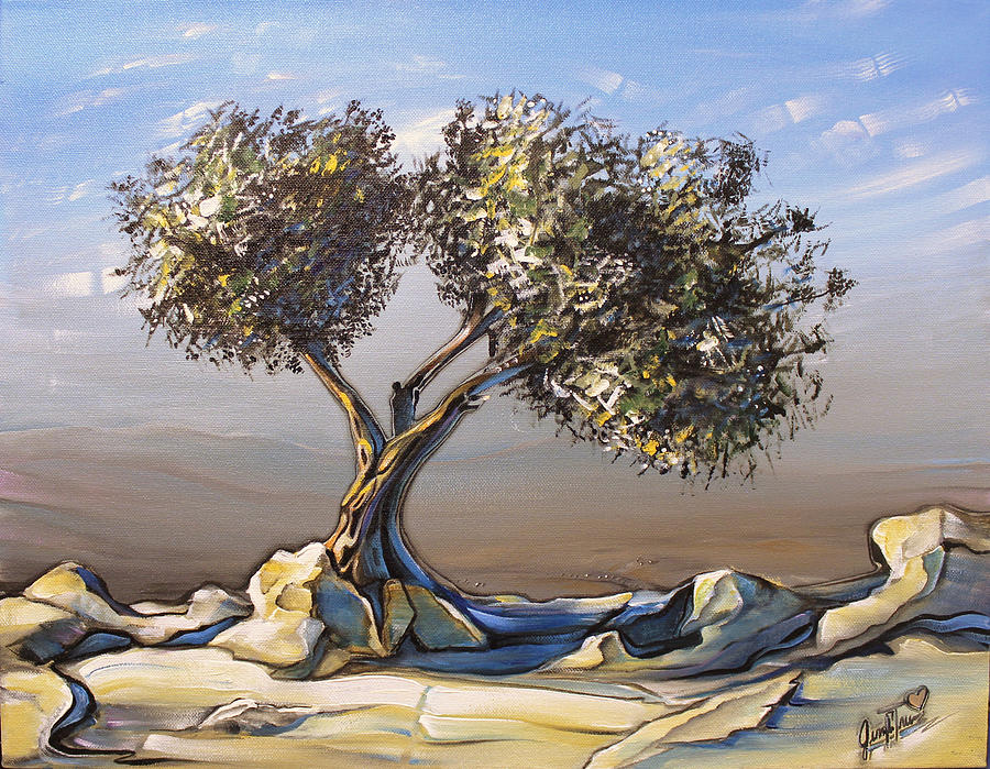 Tree Painting - Olive Tree by Jennifer Treece