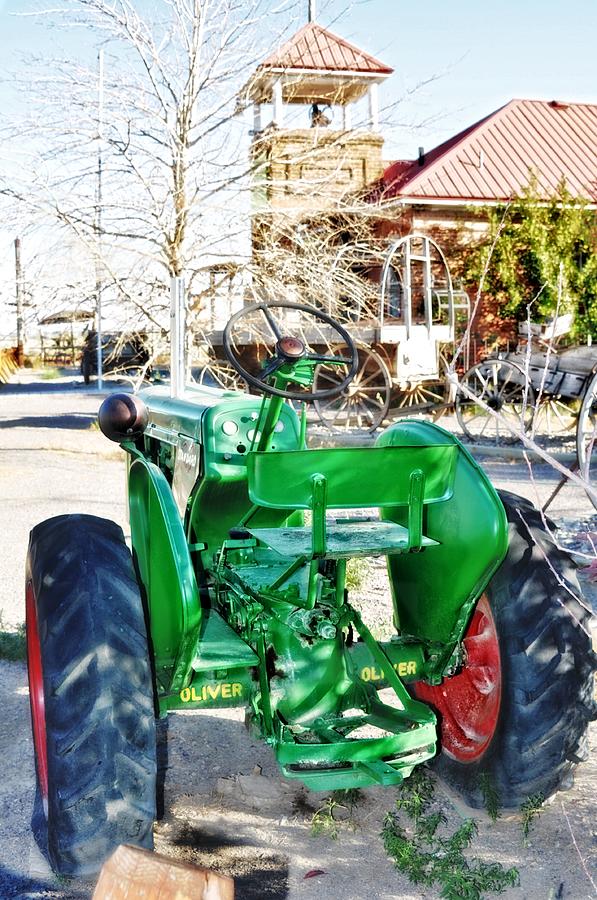 Transportation Photograph - Oliver 60 Tractor In Dell by Image Takers Photography LLC