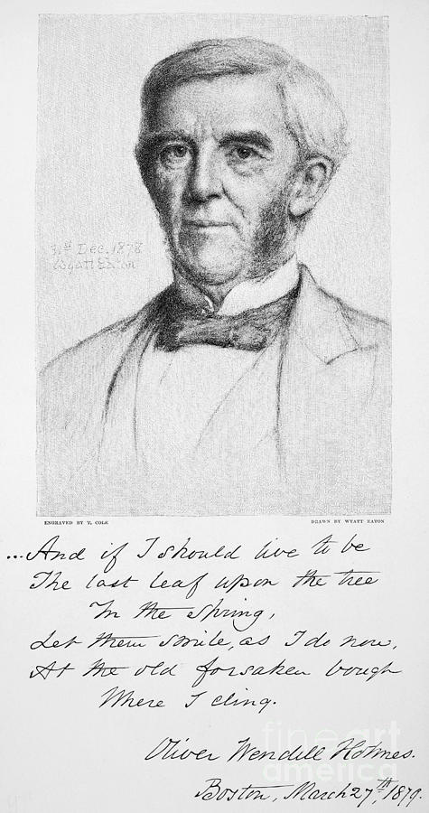 Portrait Photograph - Oliver Wendell Holmes by Granger