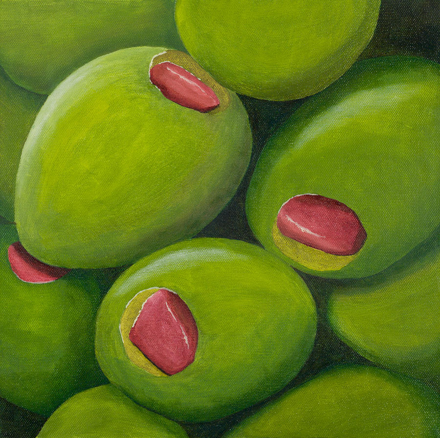 Olives Painting by Garry McMichael