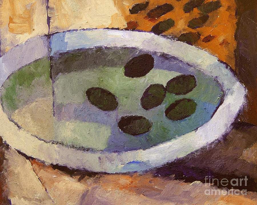 Olives Painting by Lutz Baar