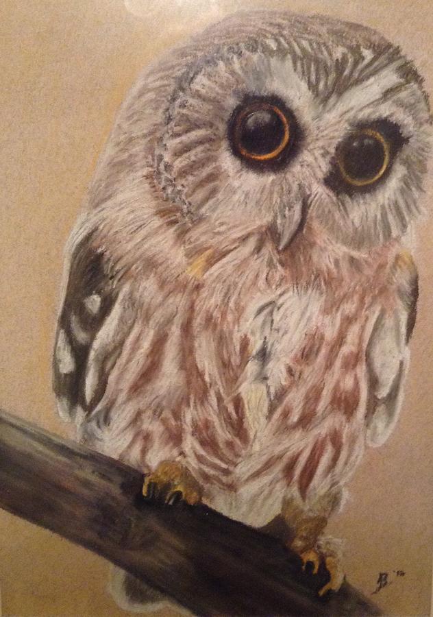 Olly the Owl Painting by JulieB | Fine Art America