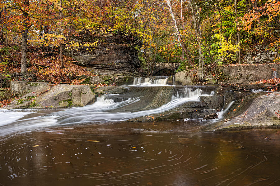 Waterfall Photograph - Olmstead Falls by Dale Kincaid