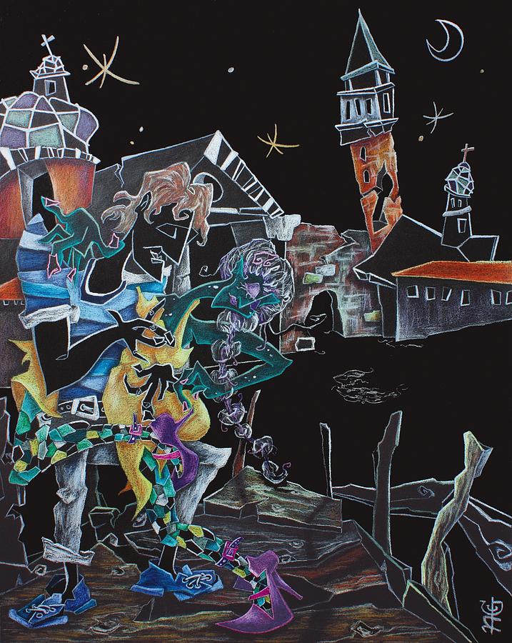 Arte Painting - OltReMaRe - Tango Fantasy Paintings - Contemporary Art by Nacasona by Arte Venezia Arte Painting - OltReMaRe - Tango Fantasy Paintings - Contemporary Art by Nacasona by Arte Venezia