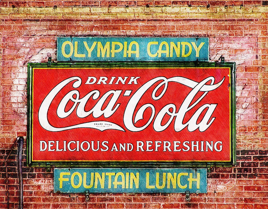 Olympia Candy Painting by Sandy MacGowan