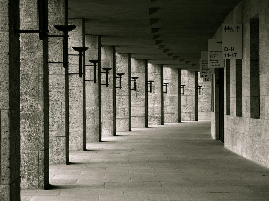 Olympiastadion Berlin Corridor Photograph by Lexi Heft