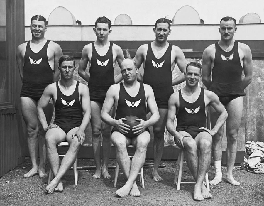 Olympic Club Water Polo Team Photograph by Underwood Archives