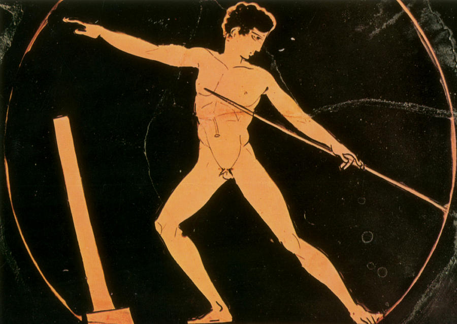 Olympic Games, Javelin Throw Photograph by Science Source