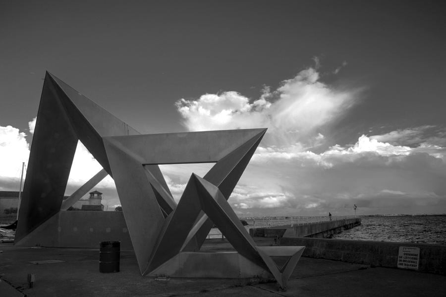 Olympic Harbour Sculpture  Photograph by Jim Vance