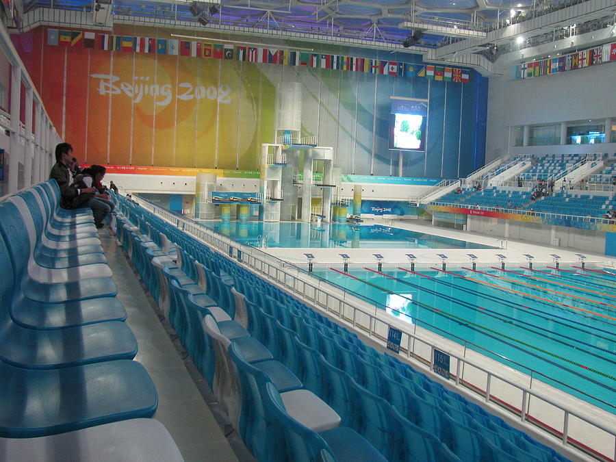 Olympic Swimming Pool Photograph by Alfred Ng