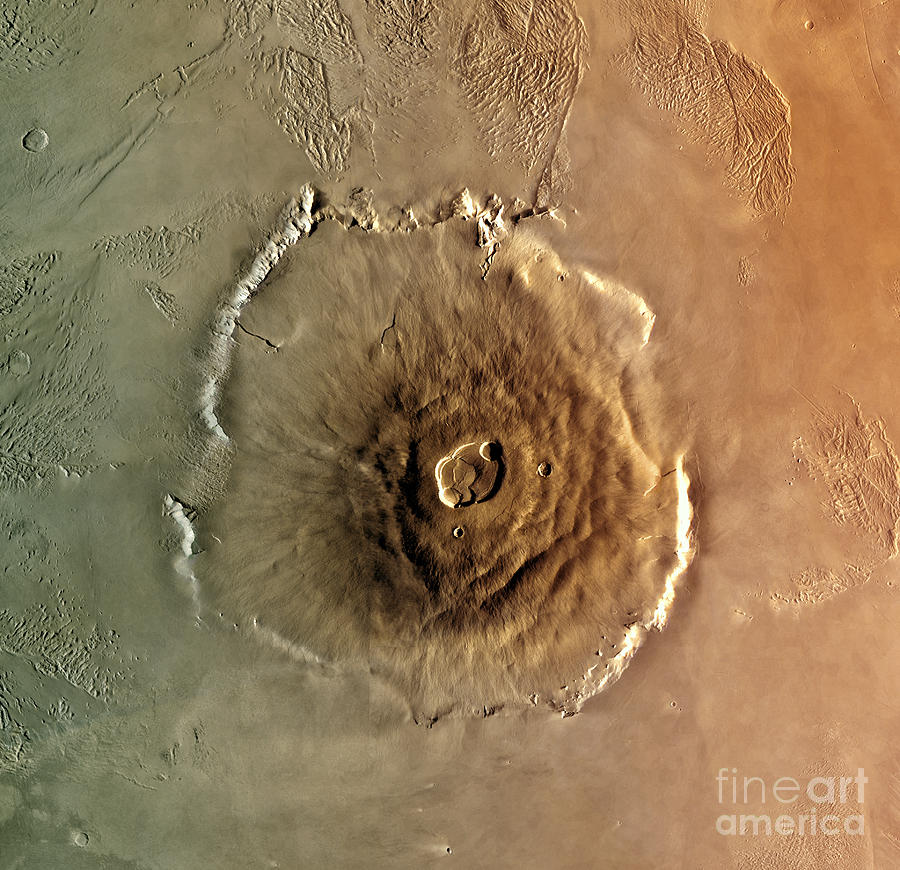 Olympus Mons Mars Photograph by Science Source
