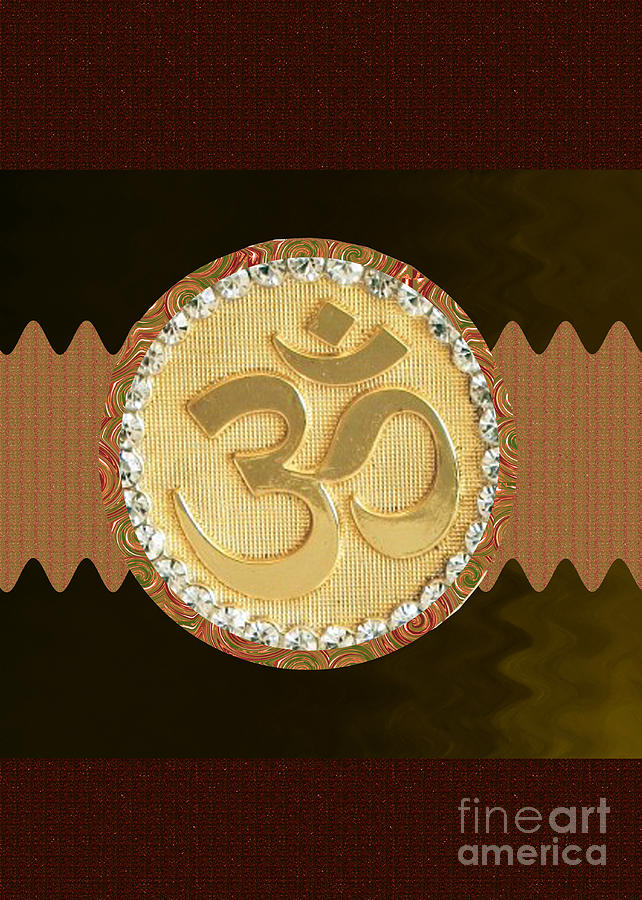 Genesis Painting - OM Mantra OmMantra Hinduism Symbol Sound Chant Religion Religious Genesis Temple Veda Gita Tantra Ya by Navin Joshi