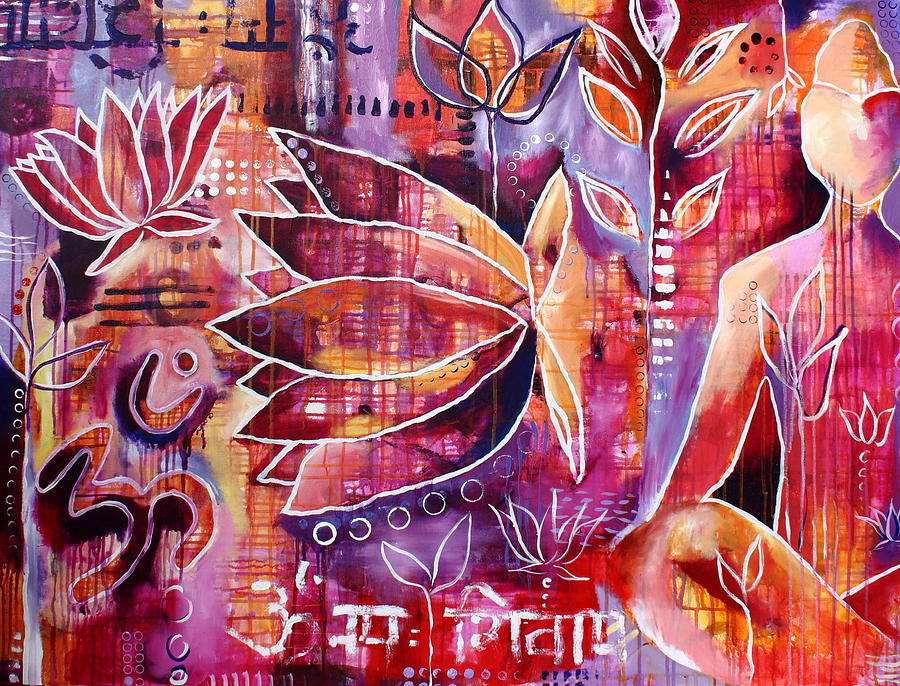 Buddha Painting - Om Namah Shivaya by Kayla Mallen